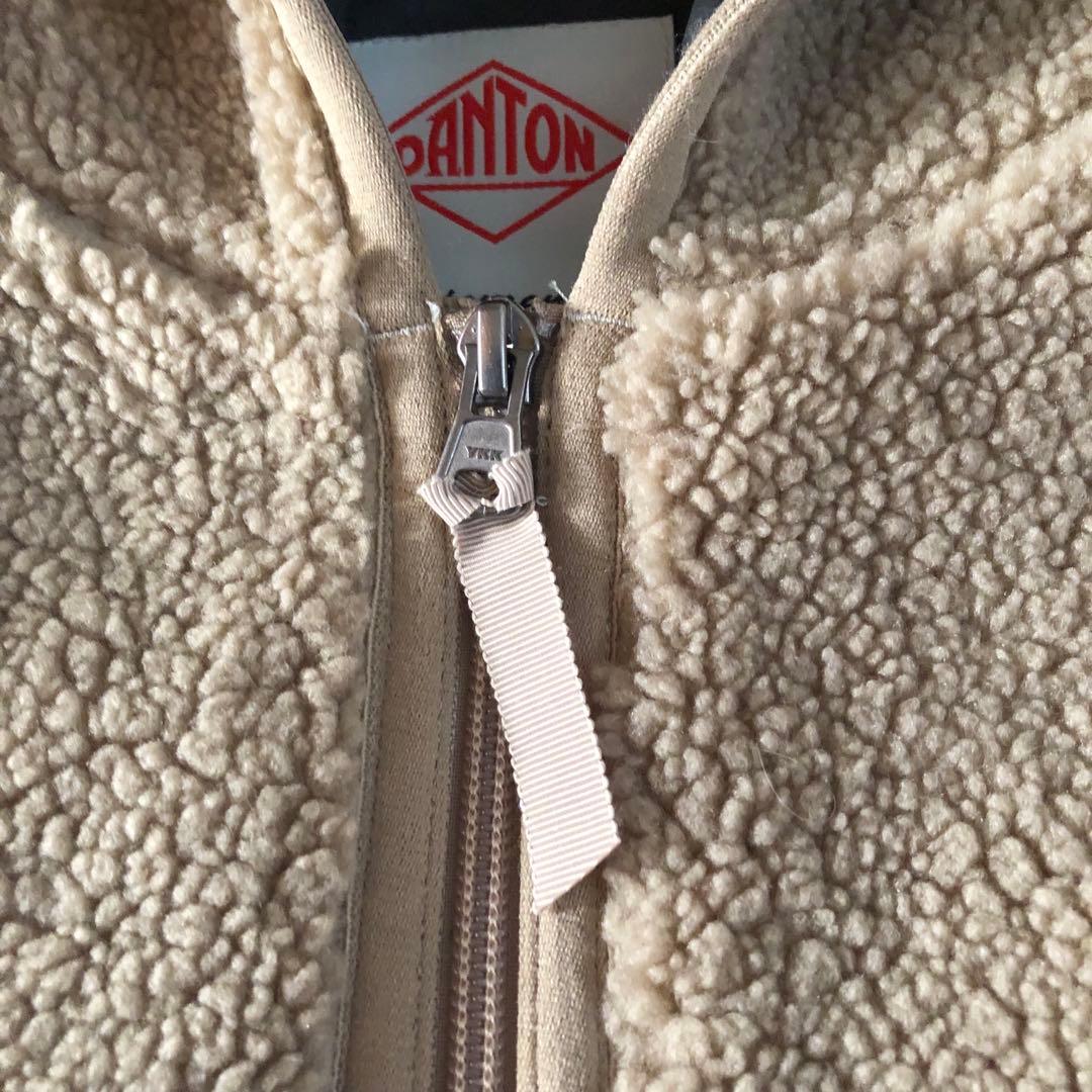 DANTON フード付きボアベスト