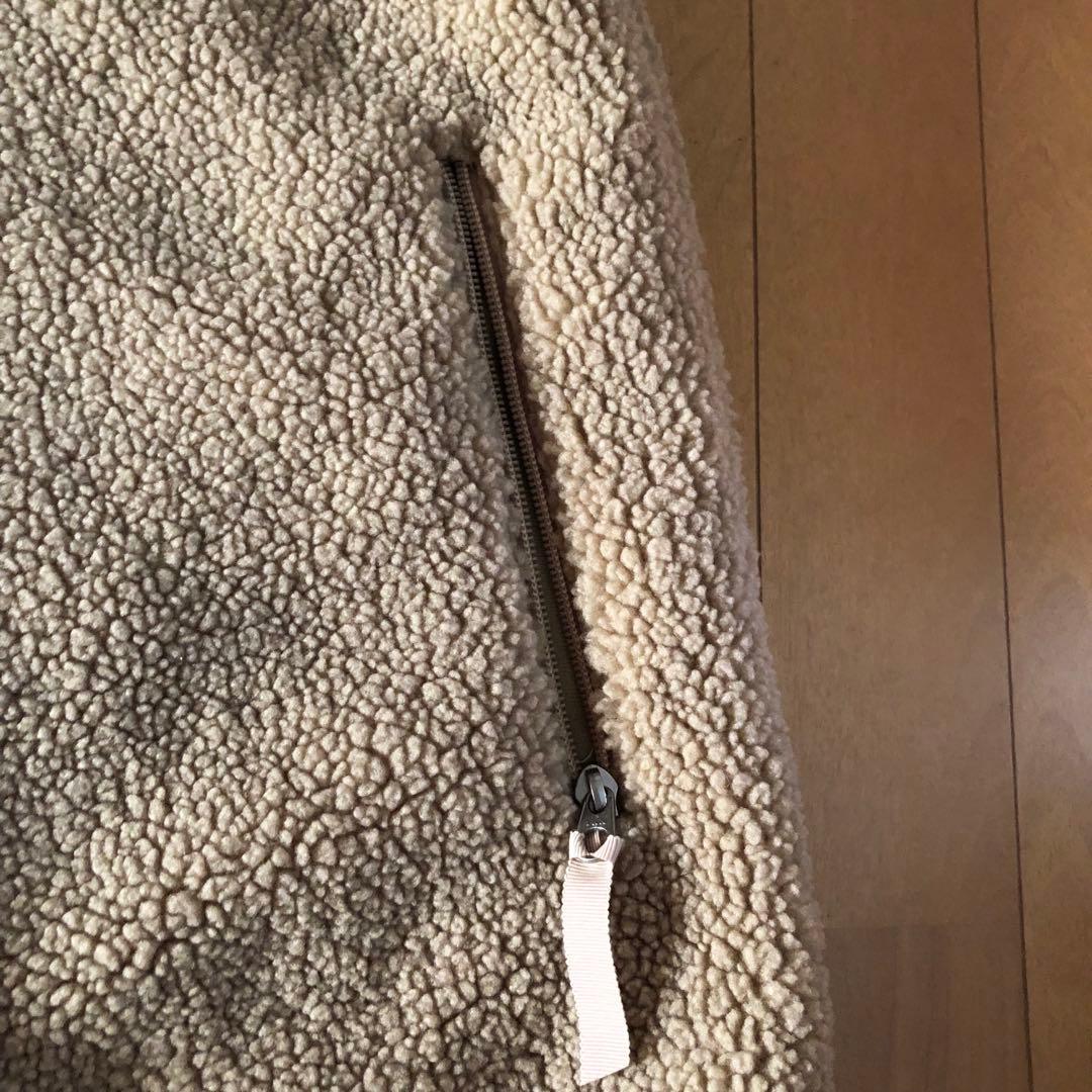 DANTON フード付きボアベスト