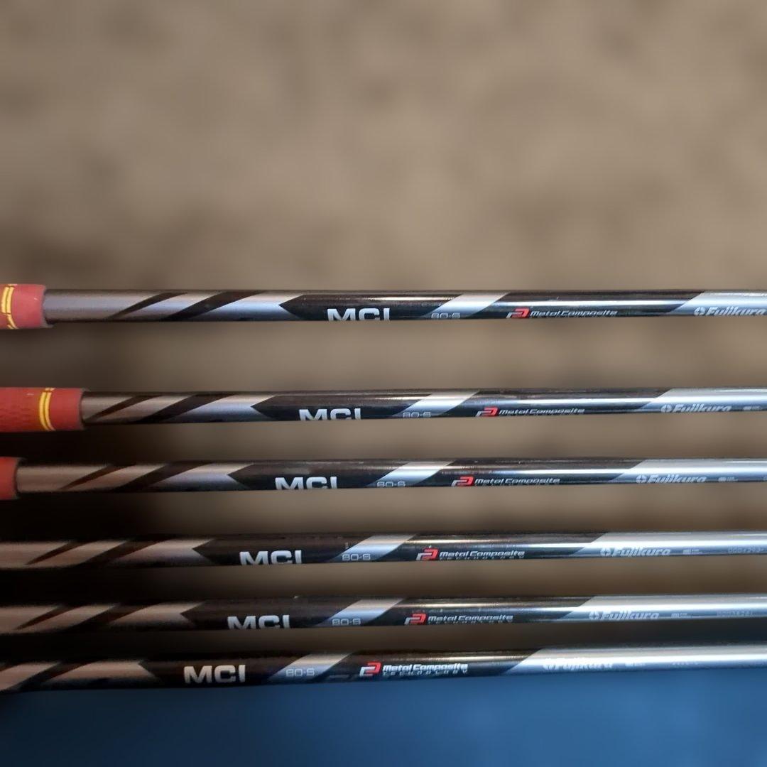 t*9様 ブリヂストン 202CBP PW-5 6本 MCI black 80S