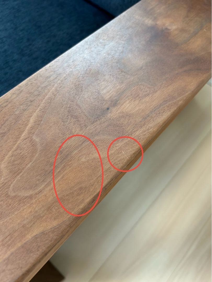 【送料込み】ソファ 2人掛け 木製フレーム ウォールナット