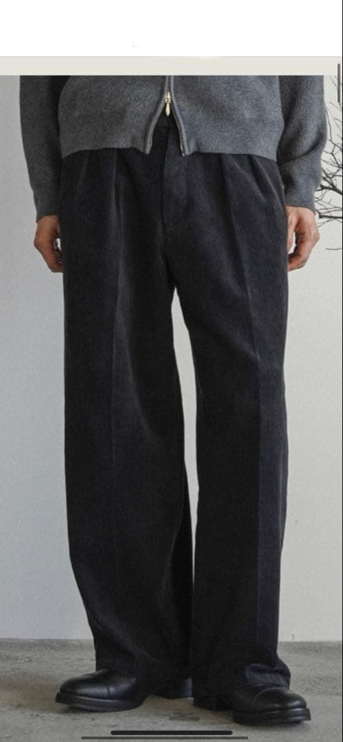 AGED CORDUROY TROUSERS shiun Sサイズ
