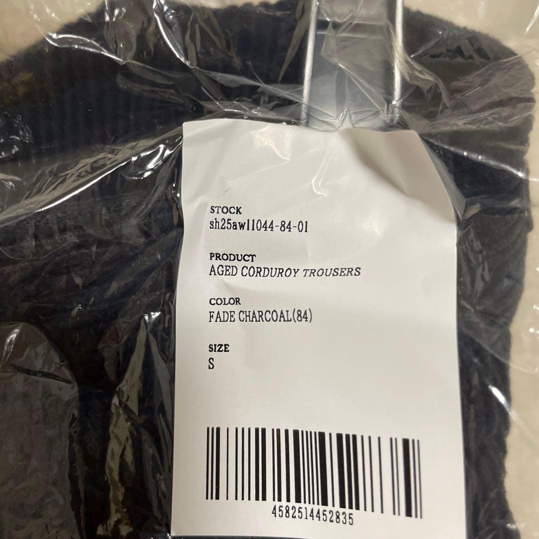 AGED CORDUROY TROUSERS shiun Sサイズ