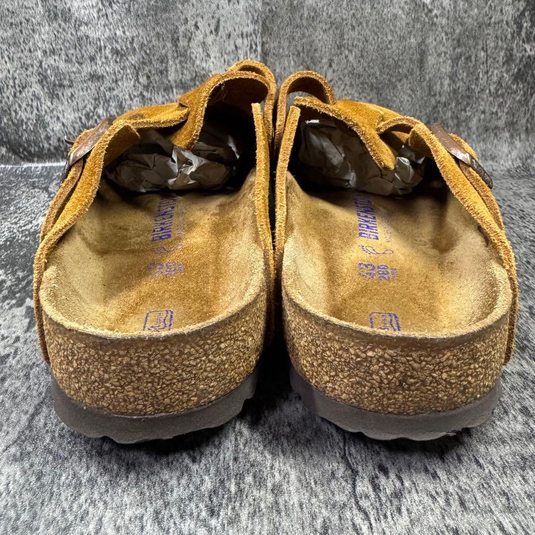 【美品】ビルケンシュトック ボストン サボサンダル ブラウン 28cm