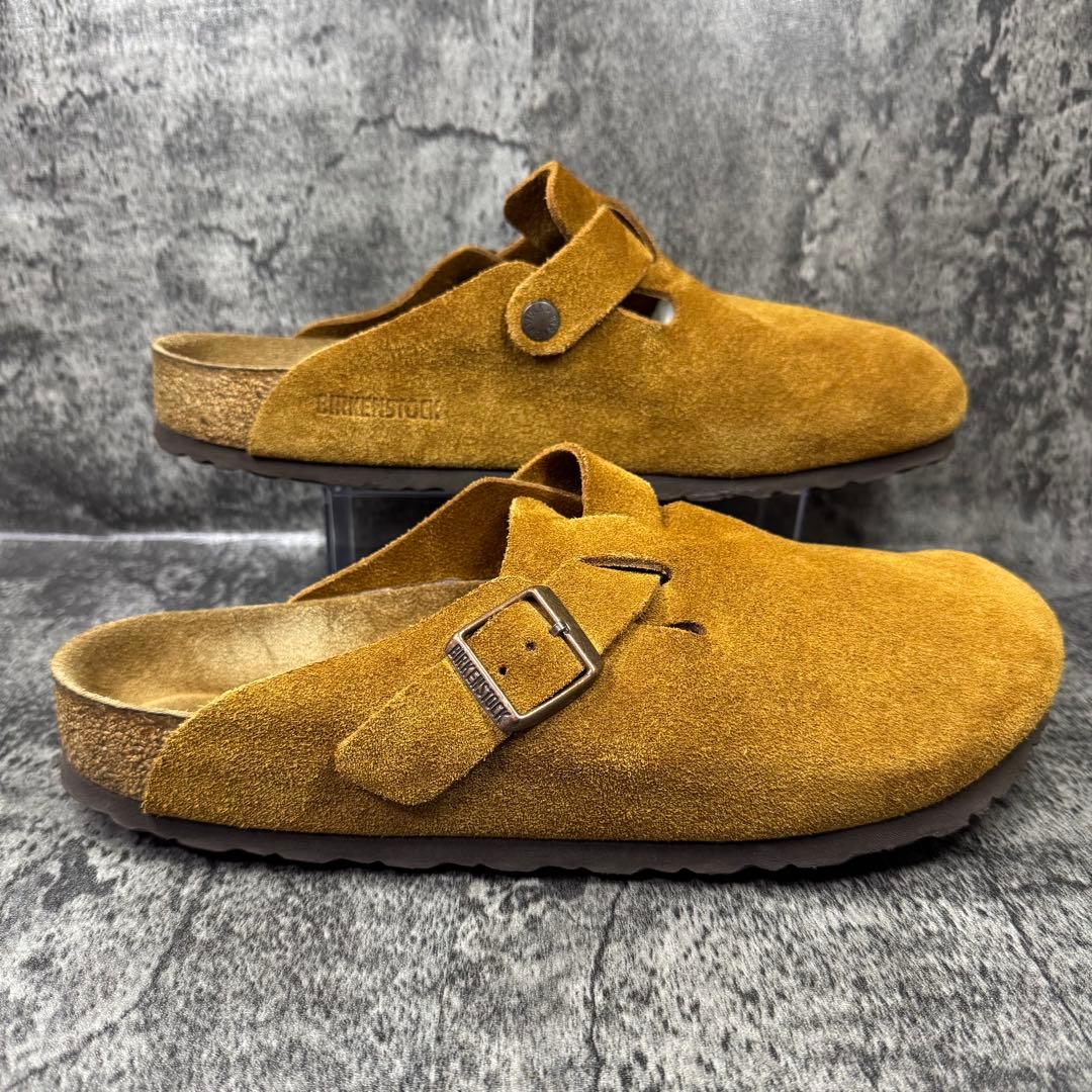 【美品】ビルケンシュトック ボストン サボサンダル ブラウン 28cm