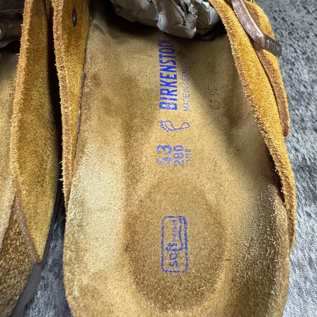 【美品】ビルケンシュトック ボストン サボサンダル ブラウン 28cm