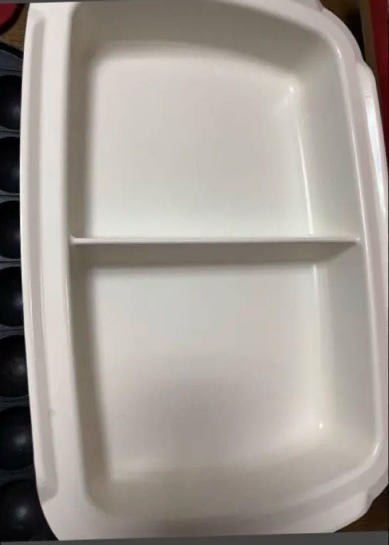 数回使用BRUNOブルーノホットプレート赤たこ焼平面プレート新品仕切り鍋セット