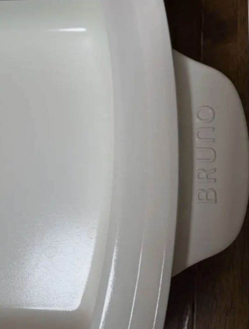 数回使用BRUNOブルーノホットプレート赤たこ焼平面プレート新品仕切り鍋セット