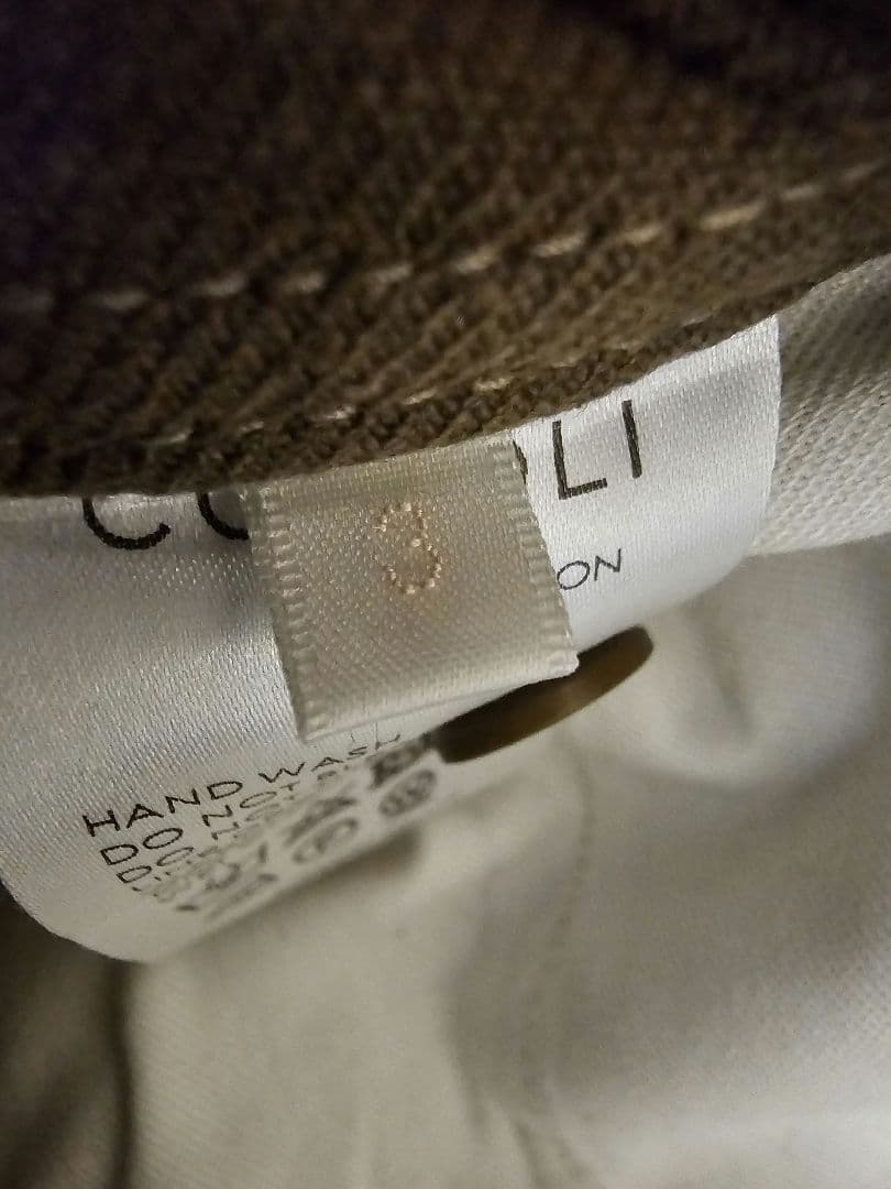 COMOLI 21SS コットンシルクオーバーパンツ OLIVE 3