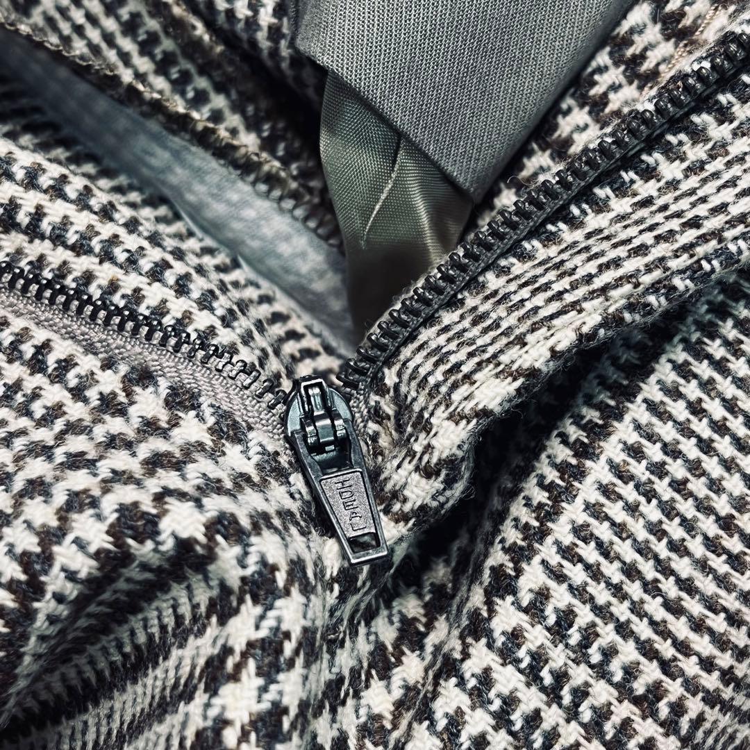 INCOTEX SLIMFIT Glen Check slacks 50 茶