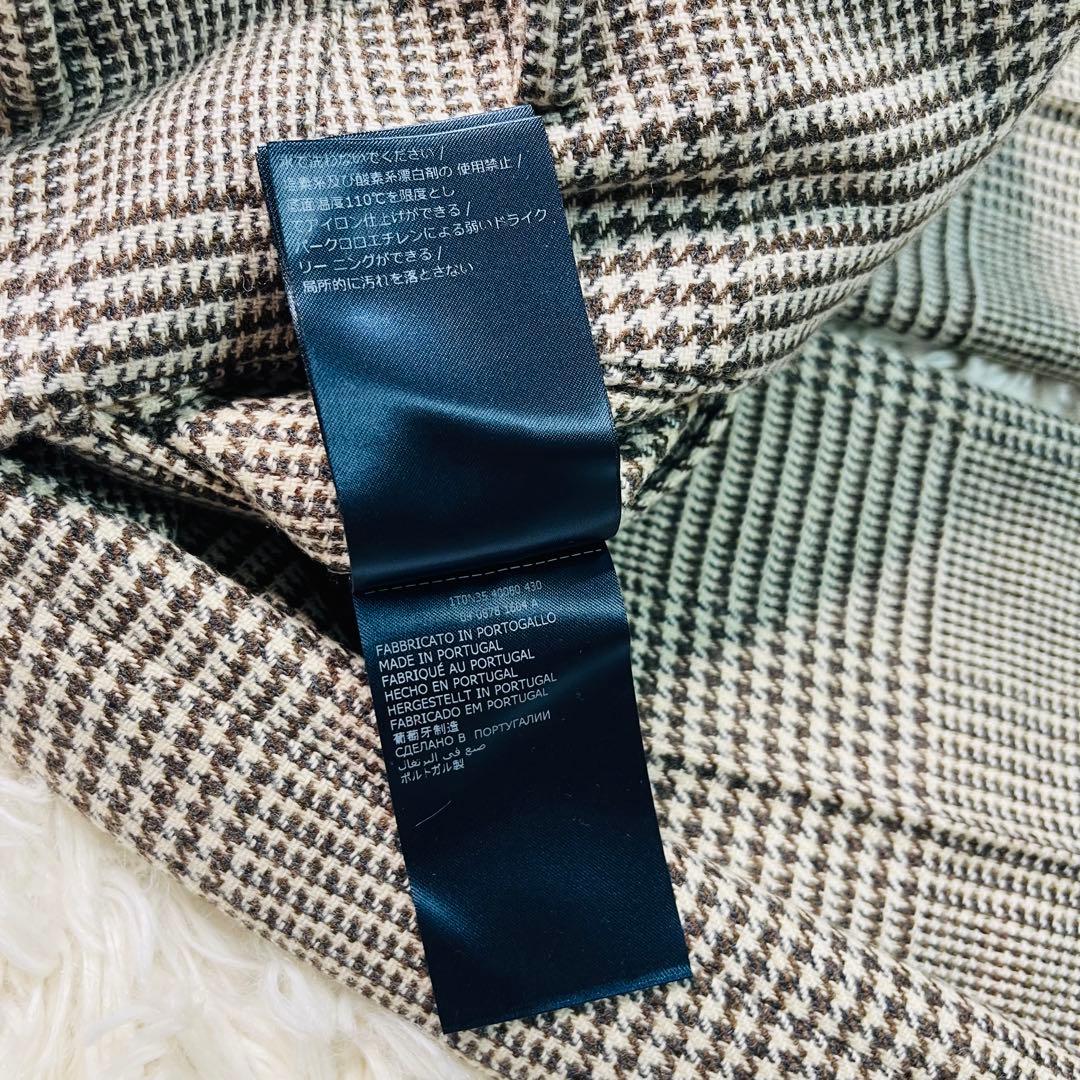 INCOTEX SLIMFIT Glen Check slacks 50 茶