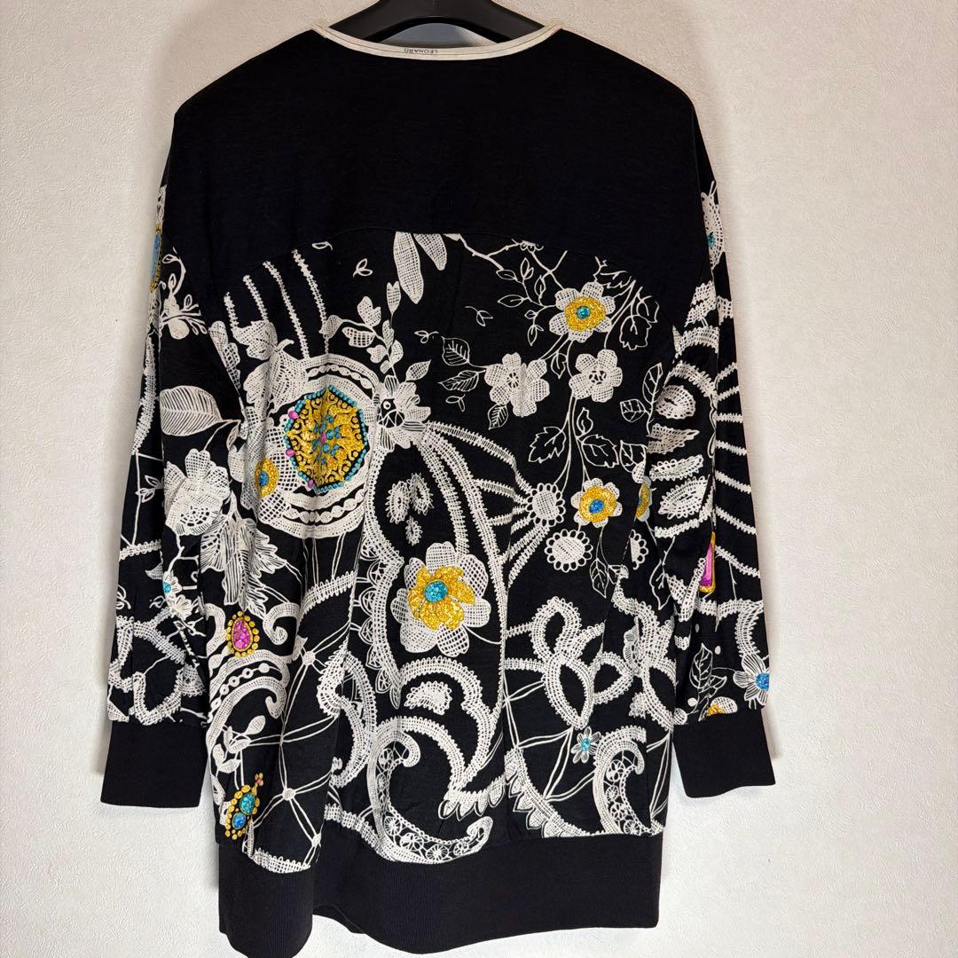 LEONARD レオナール シルクウール カーディガン Mサイズ