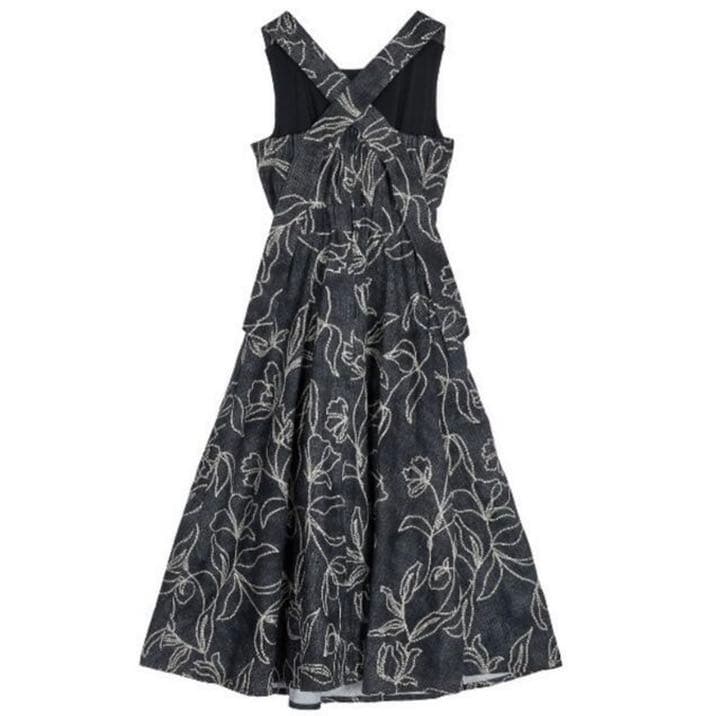 AMERIDENIMLIKEFLOWERDRESSデニムフラワードレスワンピース