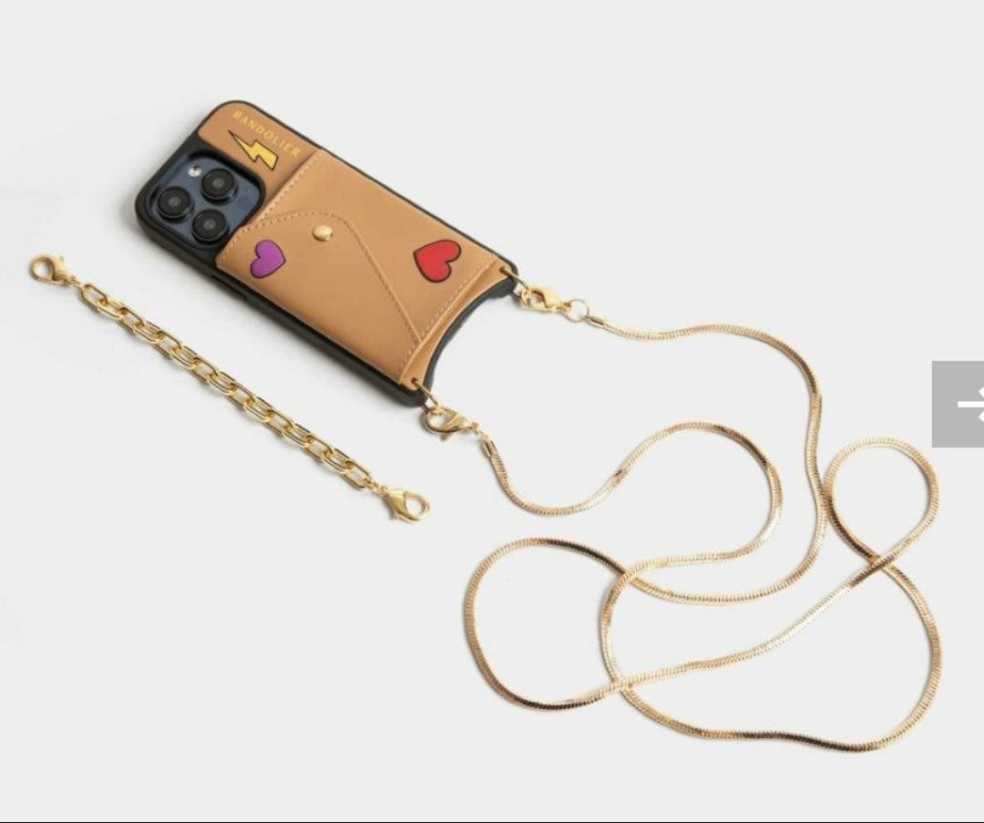 BANDOLIER GIA TAN iPhone16pro ストラップ付き　完売