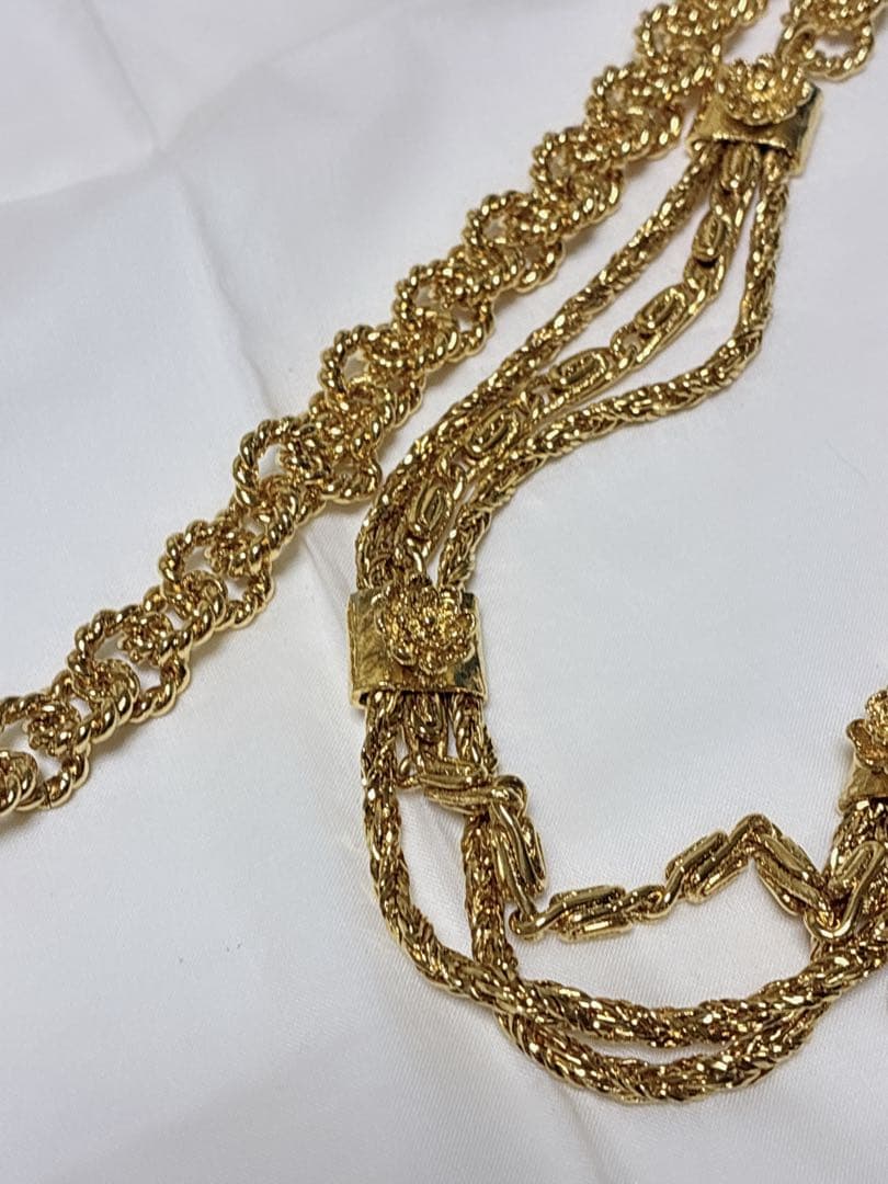 カネコイサオ・ゴールド＆パール　　チェーンベルト