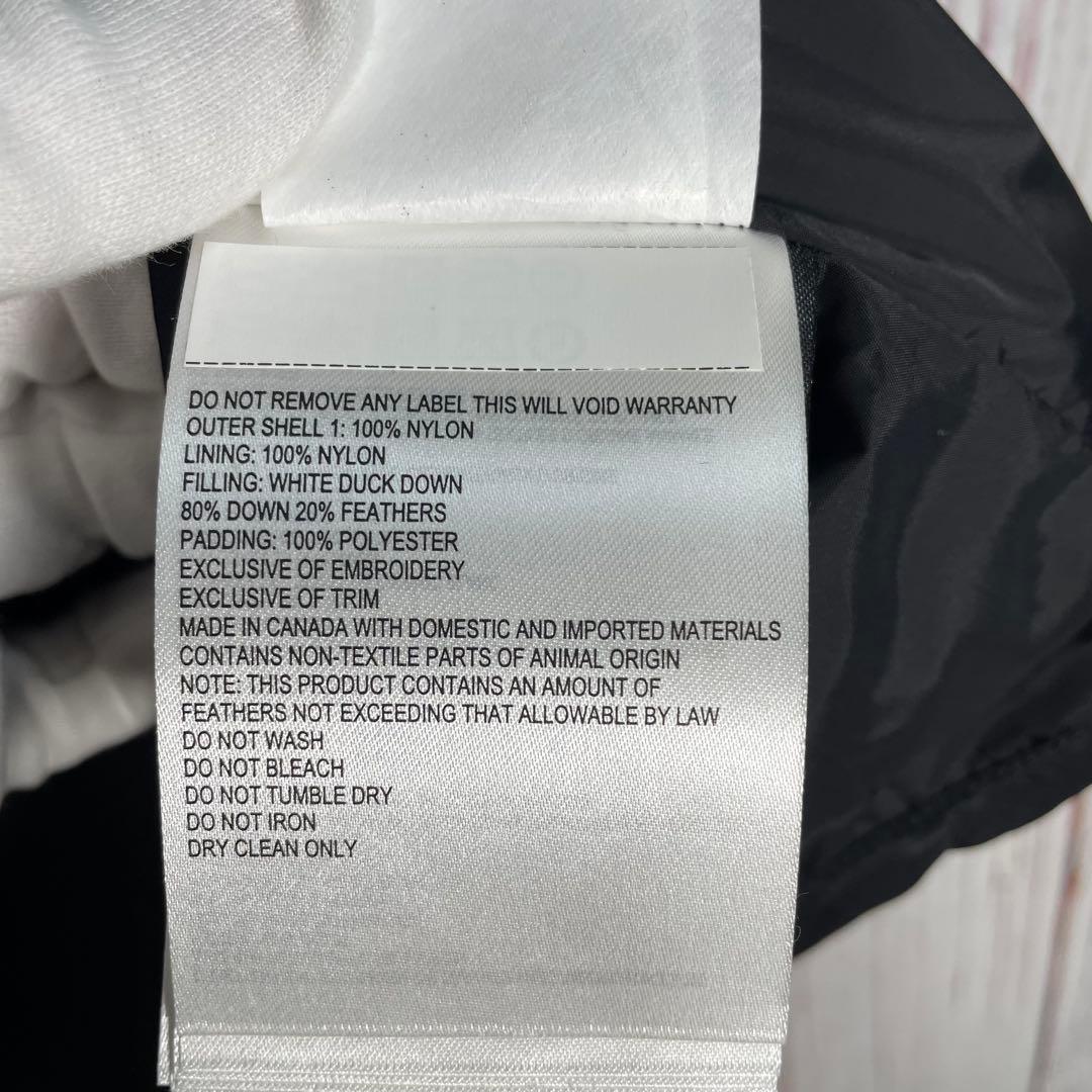 【美品】  カナダグース　ダウンベスト　 黒　ロゴ