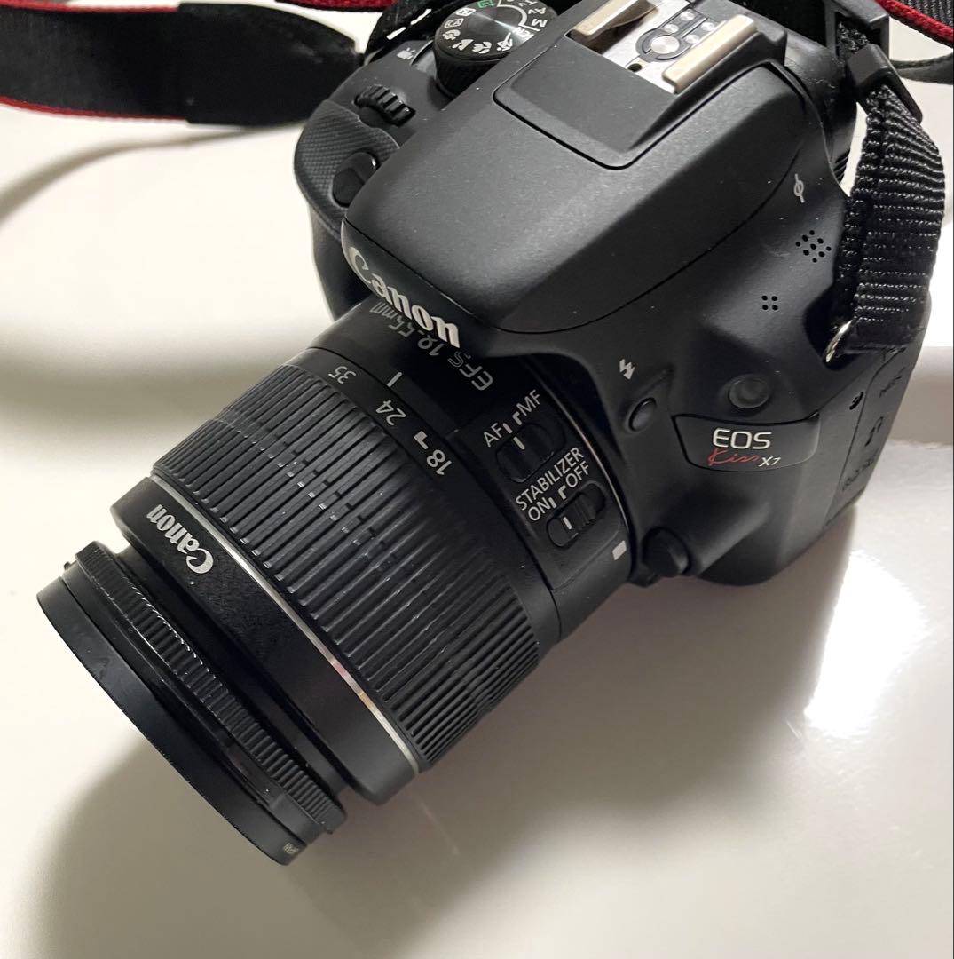 CANONデジタル一眼レフカメラEOS KissX7充電器ストラップバッテリー付