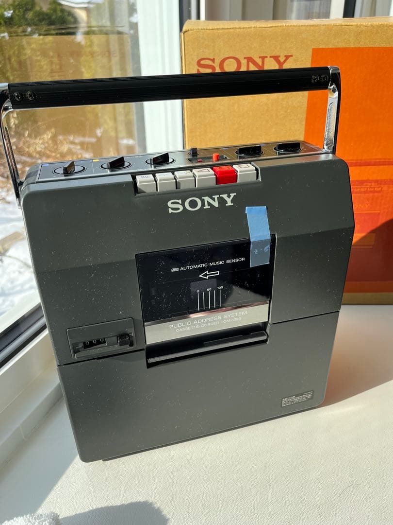 SONY カセットテープレコーダー TCM-1390 録音再生機　拡声機能　美品