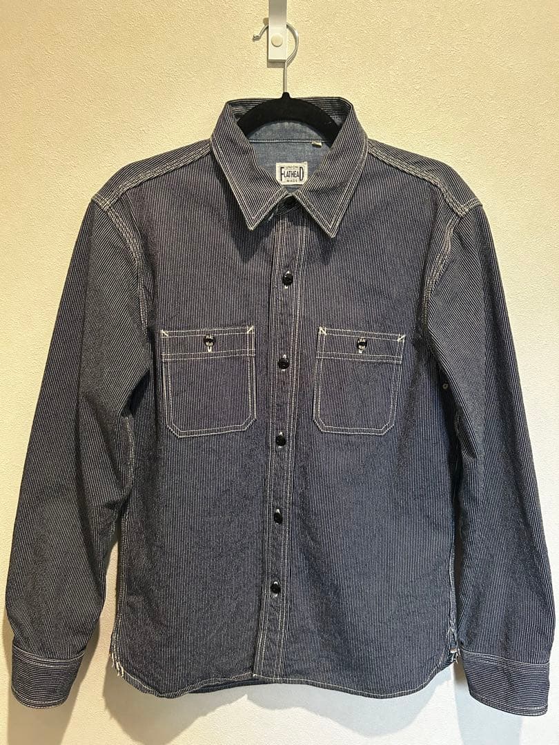 real、used✴︎THE FLAT HEAD ヒッコリーワークシャツ