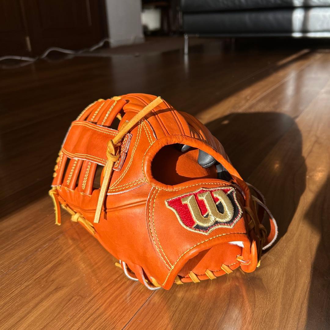 Wilson 硬式グローブ 外野　左 オレンジ 未使用