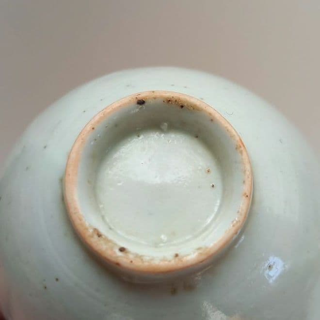 李朝　白磁　盃　猪口　古玩　骨董　アンティーク　古道具