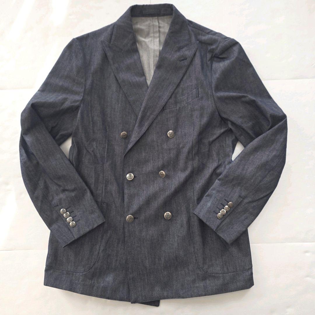 LARDINI ラルディーニ 52 XL ダブルブレスト ブレザー 銀ボタン