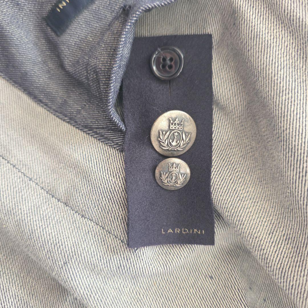 LARDINI ラルディーニ 52 XL ダブルブレスト ブレザー 銀ボタン