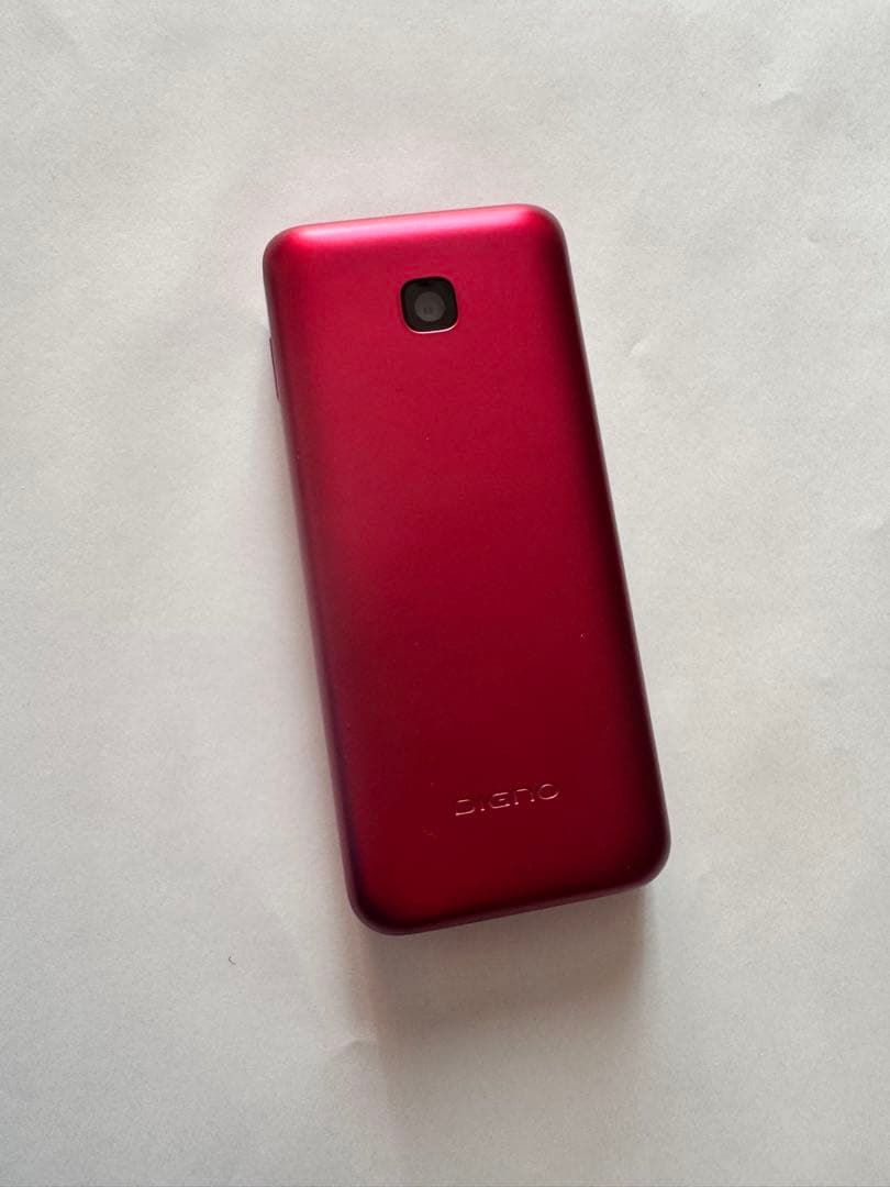 docomo DIGNO KY-42C 折りたたみ式携帯電話 レッド