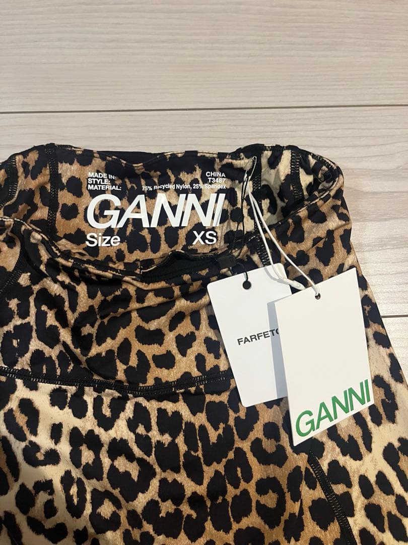 GANNI ヒョウ柄パンツ XS