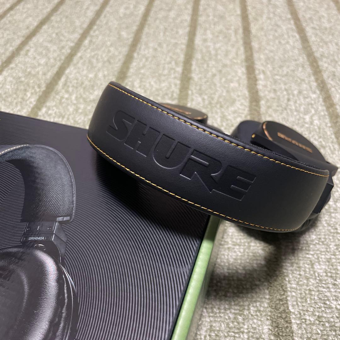 美品 Shure SRH840A モニターヘッドホン