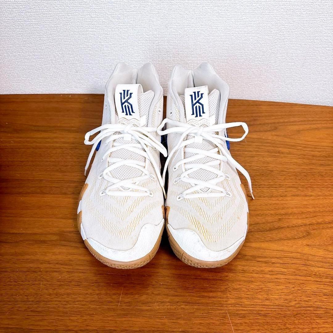 美品 NIKE カイリー4 Kyrie IV EP バッシュ ホワイト×ブルー