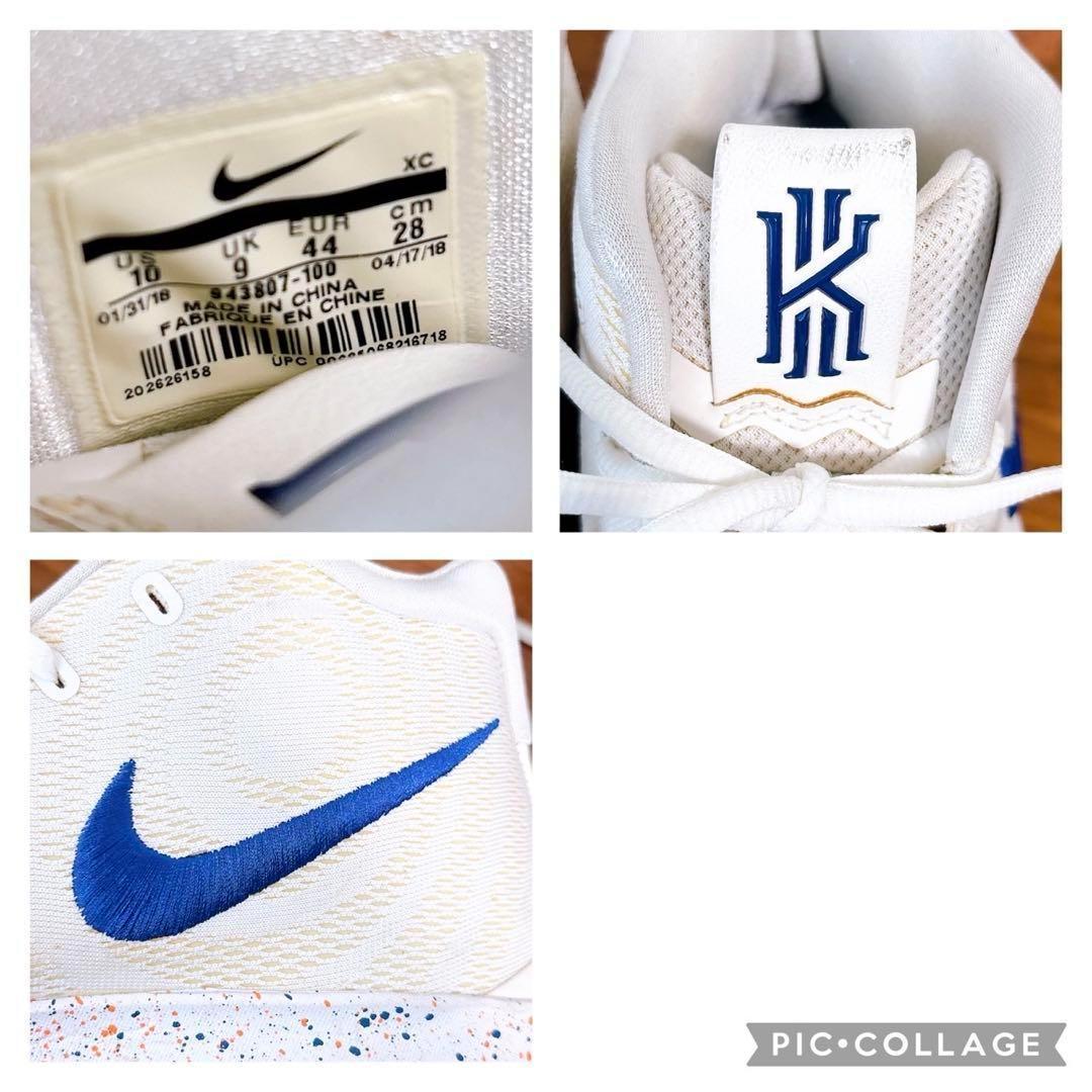 美品 NIKE カイリー4 Kyrie IV EP バッシュ ホワイト×ブルー
