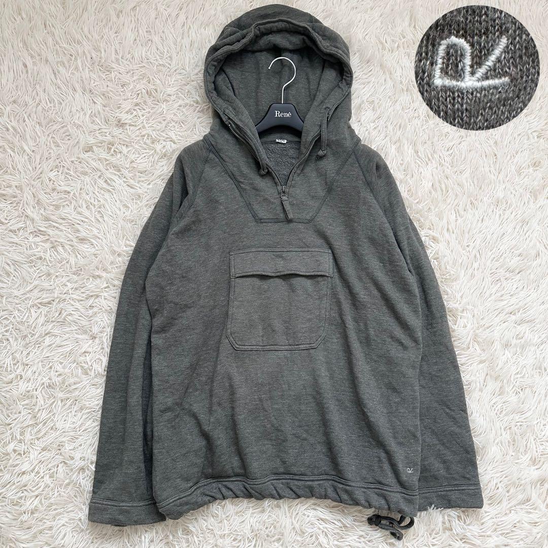 45R US裏毛の908アノラック フーディー パーカー カーキ L