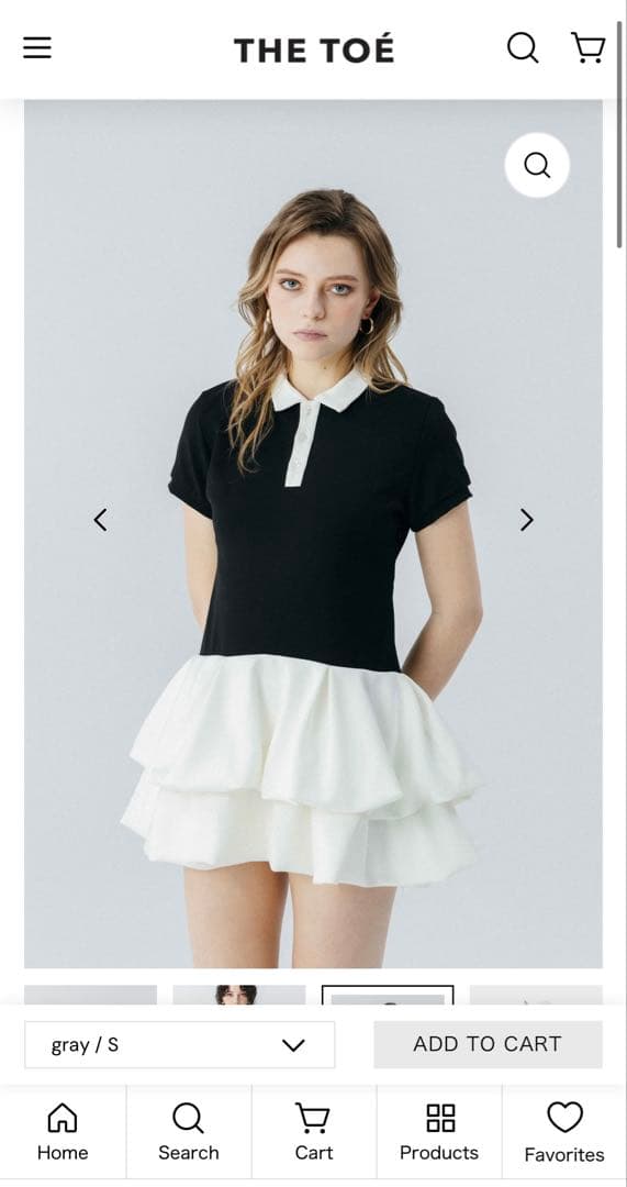 Hydra Polo Onepiece ブラック S THE TOE