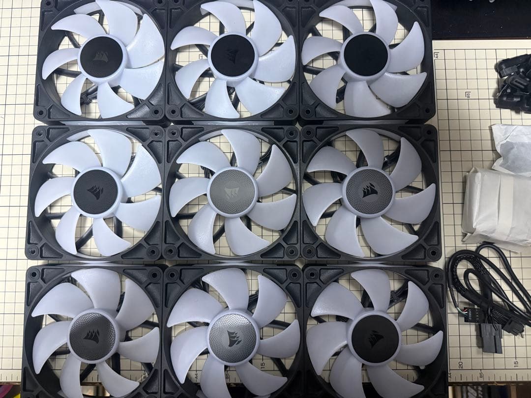 CORSAIR i CUE LINK RX120 RGB 9個セット ファン