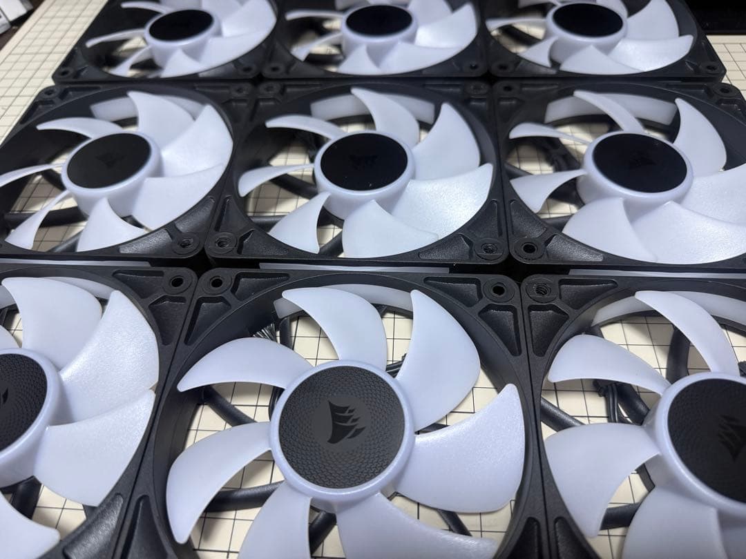 CORSAIR i CUE LINK RX120 RGB 9個セット ファン