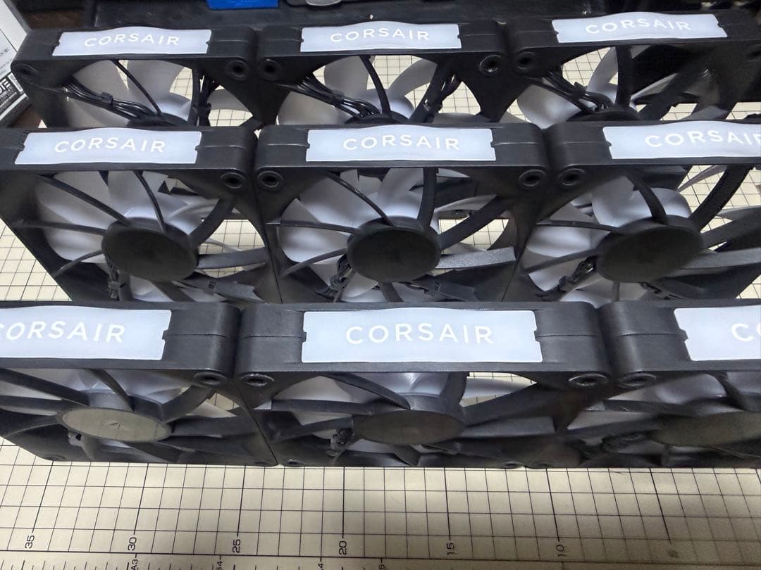 CORSAIR i CUE LINK RX120 RGB 9個セット ファン