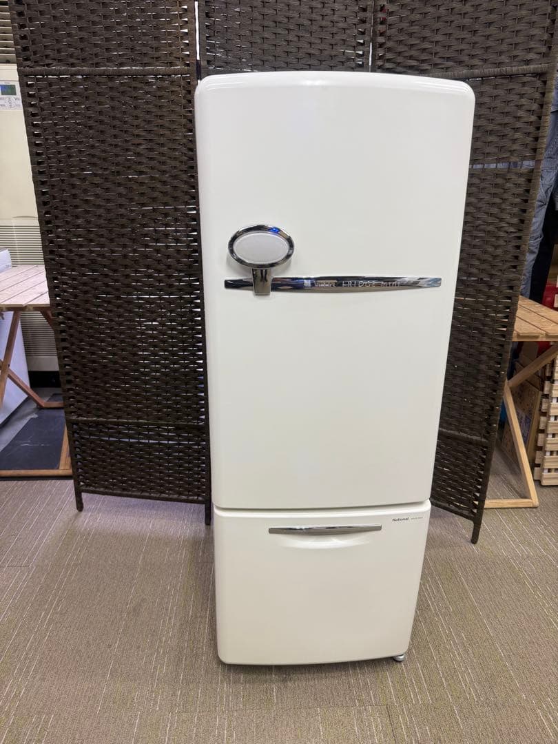 【洗浄消毒作業済】レトロ家電　National 冷凍冷蔵庫　NR-B16RA-W