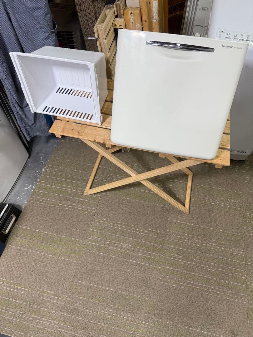 【洗浄消毒作業済】レトロ家電　National 冷凍冷蔵庫　NR-B16RA-W