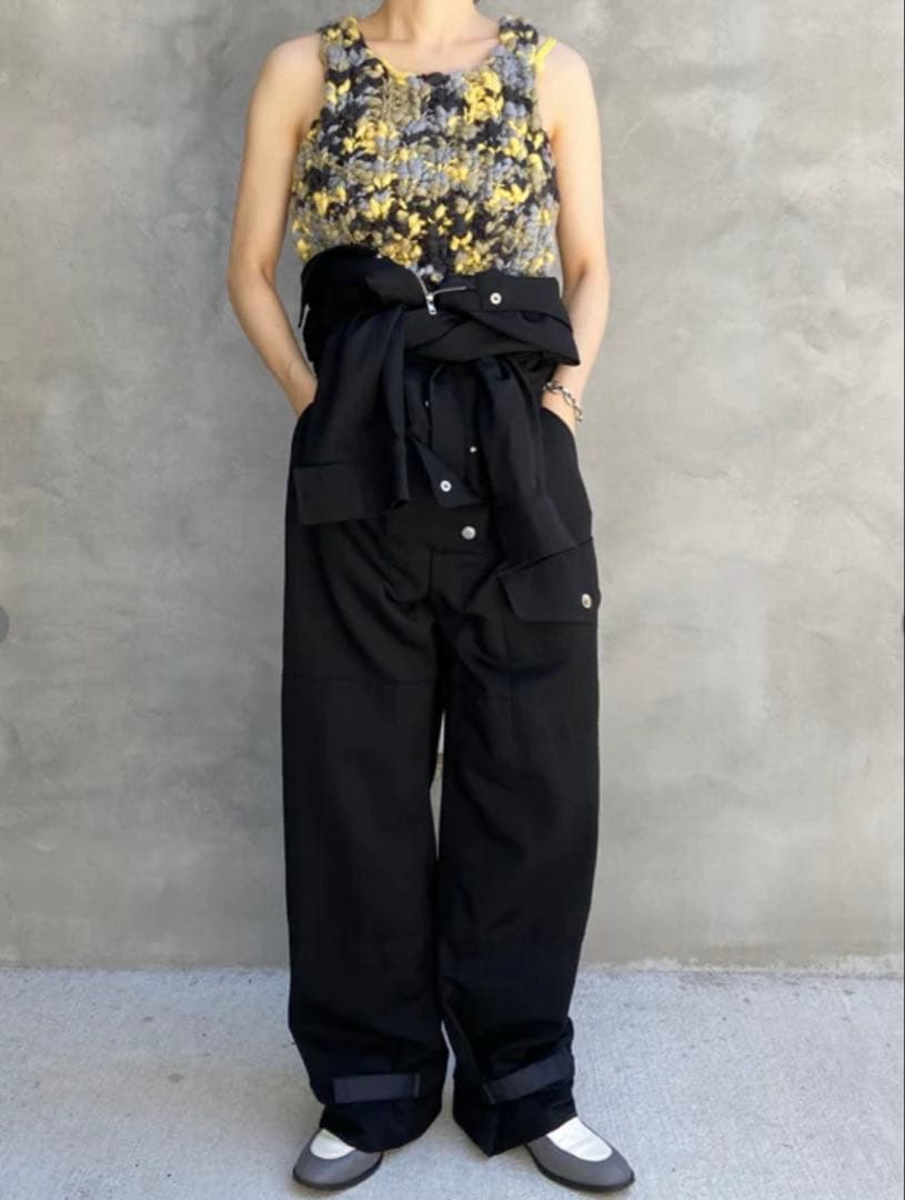 フミカ_ウチダ SPACE DYED HAND KNITTED VEST