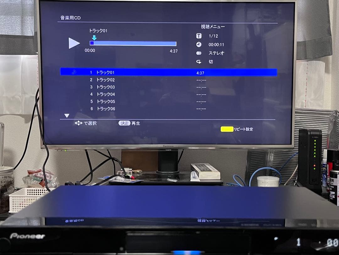 新品リモコン付　パイオニア　ブルーレイプレイヤー　BDP-LX54