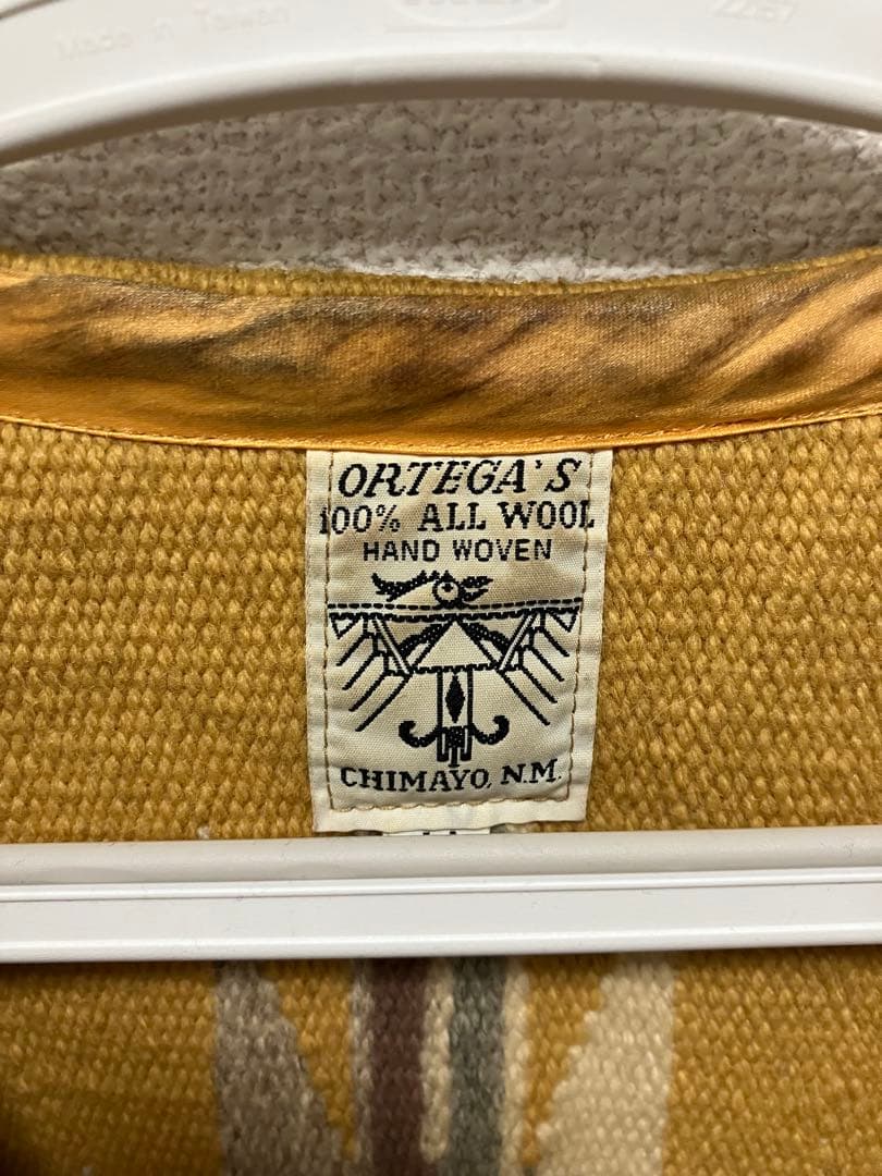 ORTEGA'S チマヨ 手織りウールベスト Mサイズ