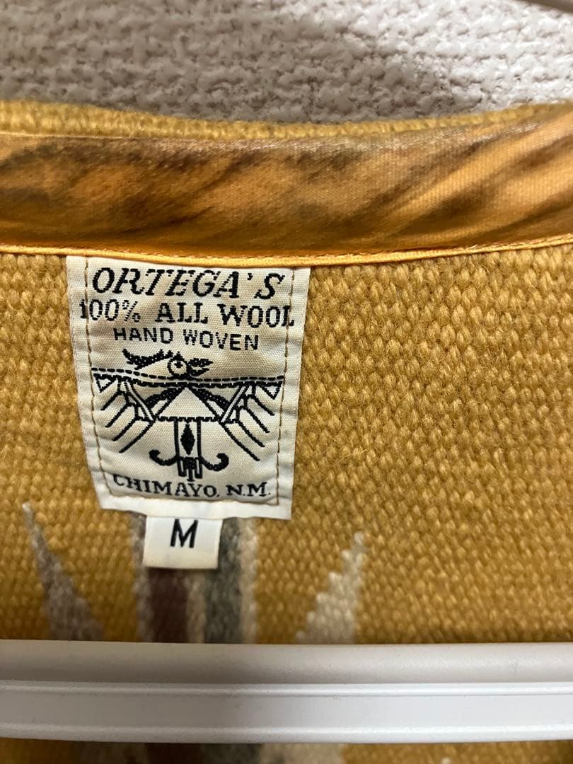 ORTEGA'S チマヨ 手織りウールベスト Mサイズ