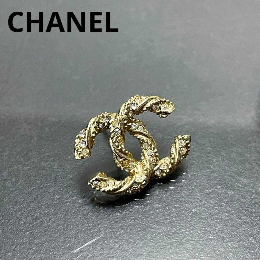 CHANEL/シャネル/ピアス/片耳/ゴールド/ねじれ/ヴィンテージ