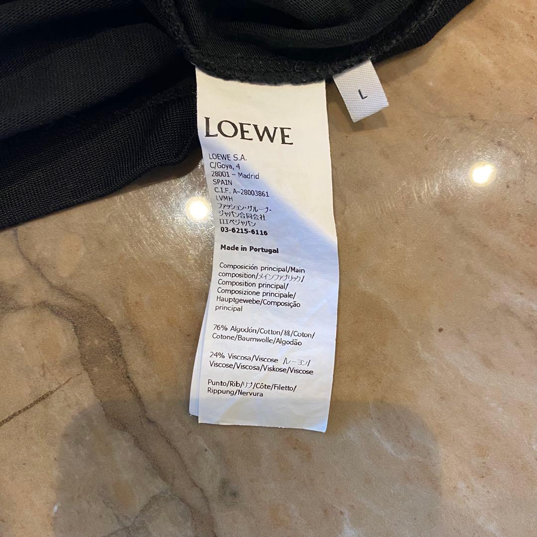 即完売 LOEWE ロエベ Tシャツ フットボールTシャツ Ｌ　vintage