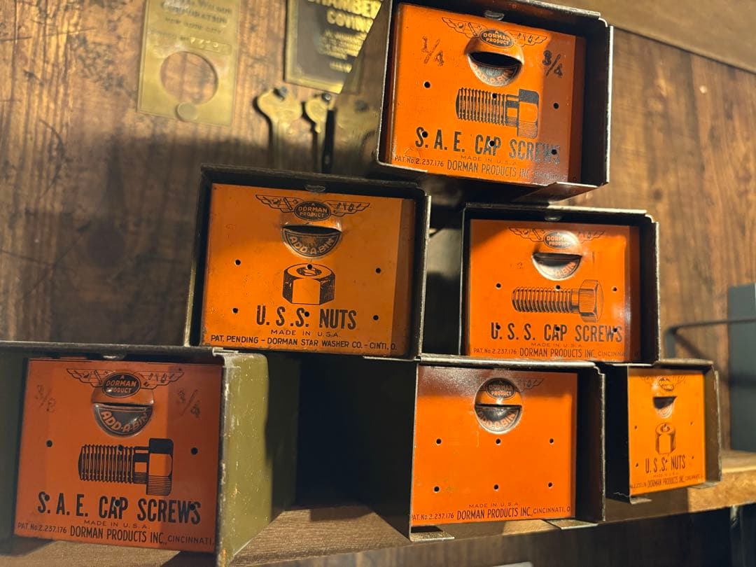 USAパーツキャビネット×6連結／1950s／DORMAN PRODUCTS