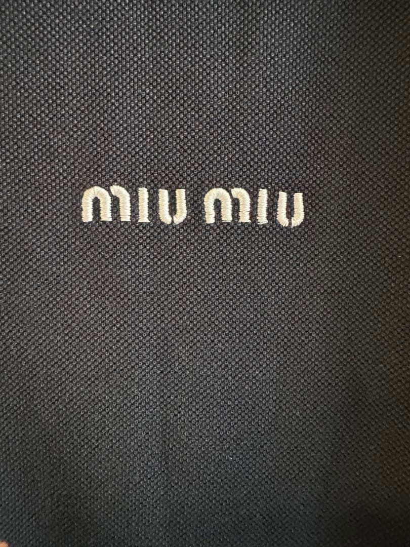 MIU MIU ネイビー ポロシャツ