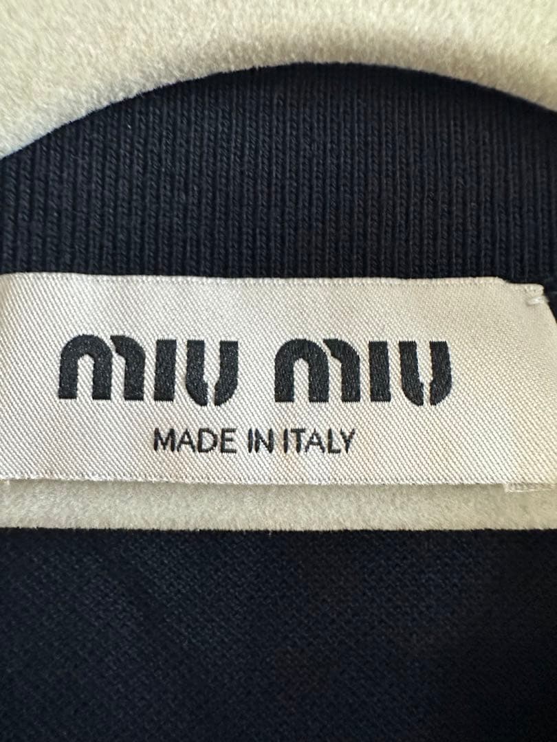 MIU MIU ネイビー ポロシャツ