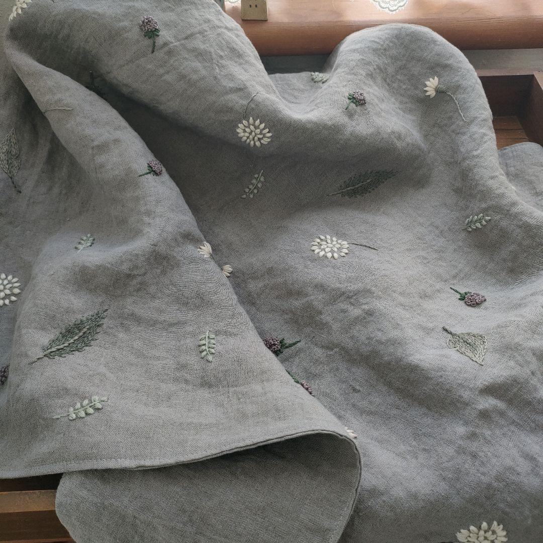 【リネン刺繍　ララ様オーダー専用ページ】　マルチクロス　クッションカバー