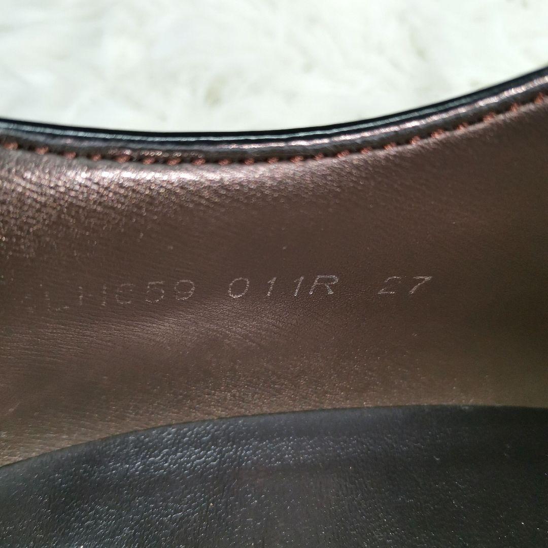 【美品】REGAL　リーガル　ストレートチップ　011R　ブラック　27cm