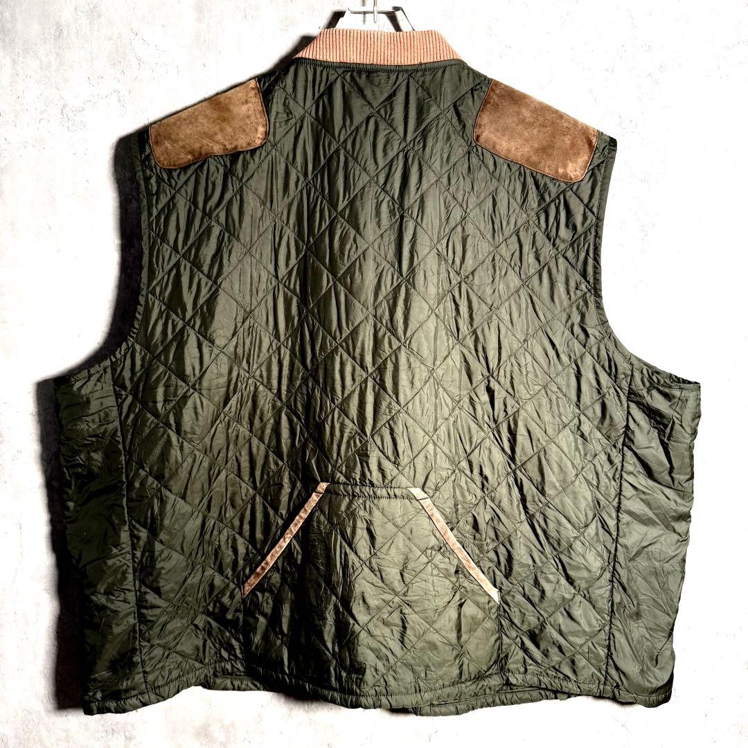 ⭐️希少⭐️ラルフローレン キルティングベスト 三角タグ レザー サイズ 4LT
